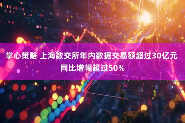 掌心策略 上海数交所年内数据交易额超过30亿元 同比增幅超过50%